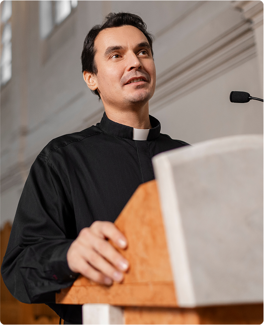 priest inside church building home 10